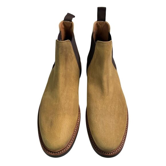 Allen Edmonds Chelsea Boots Mens 10.5D Tan Suede Lug Sole Goodyear Welt 7744 main image 7